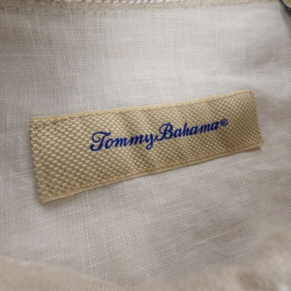 NEW Tommy Bahama Linen Old Money Button Down Resort Shirt Beige‎ Quiet Luxur - Picture 8 of 8